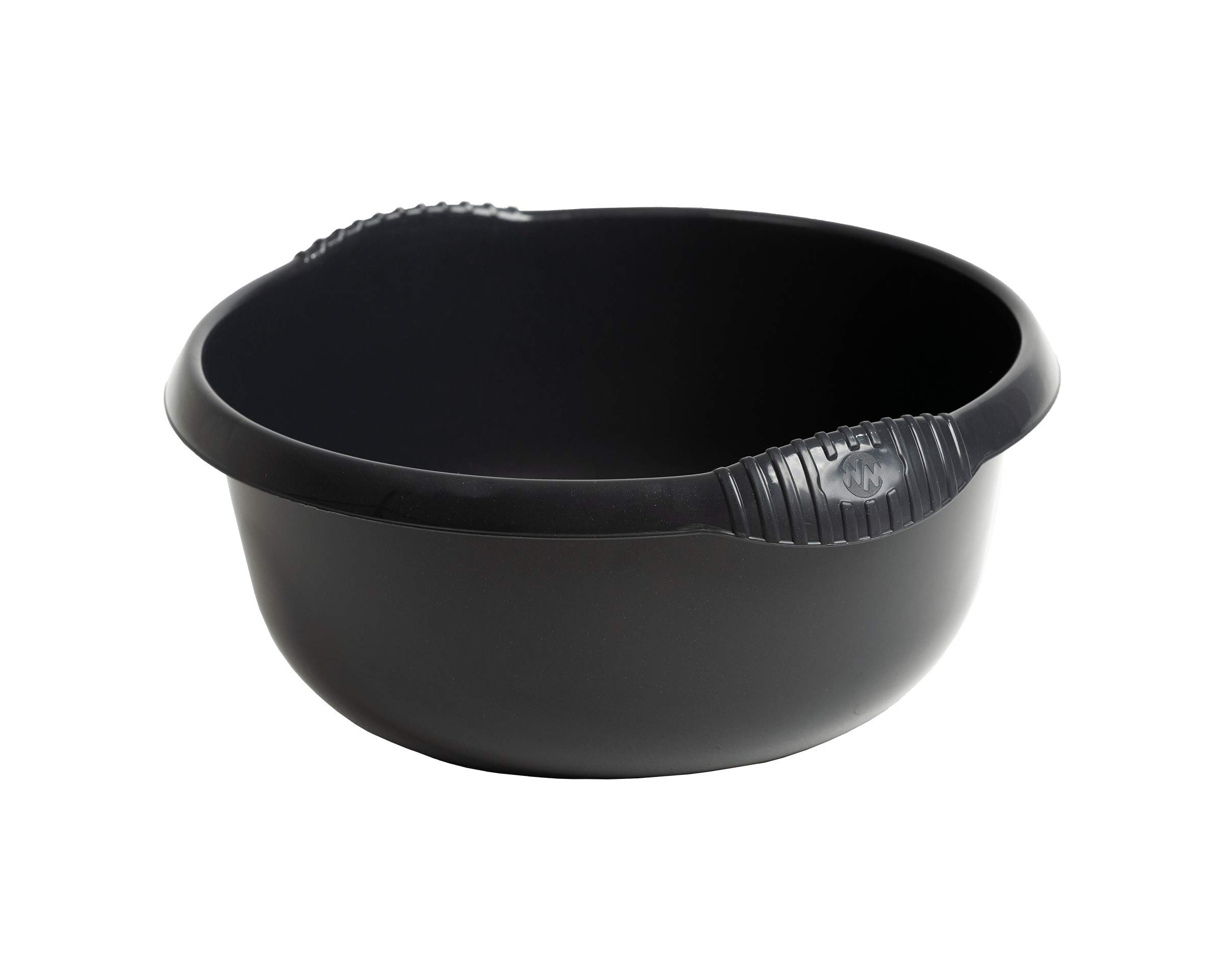 Wham High Grade Plastic Washing Up Bow Round Midnight dark gray Color Kitchen Basin Sink Tidy 28cm,32cm,36cm (28cm Round Bowl)