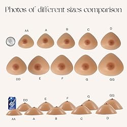 Vollence C Cup Triangle Silicone Breast Forms Fake