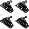 ARANA 10MM Ball Stud Mounting Bracket, 4PCS Universal Gas Strut Mounts for RV Door Lift Supports Shocks Spring with 20 Screws, Black (Only Fits 10mm Ball Head)