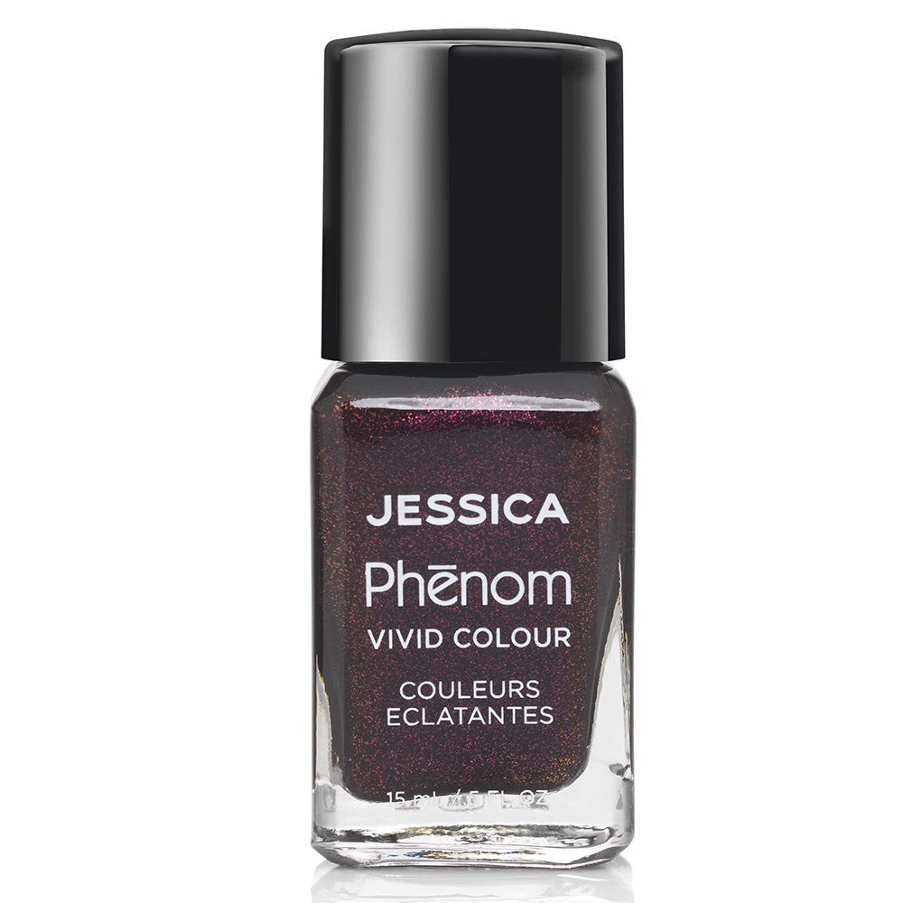 JESSICA | Phenom Vivid Colour Nail Polish | Long-lasting Gel-like Nail Polish without UV Lights coming in vivid & pigmented colours | Embellished | 14 ml