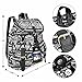 Vbiger Canvas Backpack for Women & Girls Boys Casual Book Bag Sports Daypack (Elephant Black)