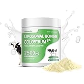 Liposomal Bovine Colostrum Powder - Pure Bovine Colostrum for Humans - Grass Fed Colostrum Supplement for Gut Support, Immune Health and Hair Growth,72 Servings per Bottle.180g/6.35 oz