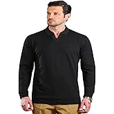Bright Moon Men's Polo Shirts - Soft 70% Cotton 3% Lycra Blend, Breathable Short Sleeve Polo Shirt for Casual