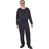 Ovidis Long-Sleeved Dementia Clothing - Alzheimers Anti-Strip Jumpsuit - Onesie for Elderly Men - Henry