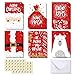 48 Pack Christmas Cards Assortment, Ohuhu Blank Side Note Card W/48 Envelopes & 48 Stickers for Gifts Box, Xmas Winter Holiday Cards of 6 Designs，Polar Bear, Santa Claus, Red