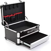 E ELIAUK Tool Box Tool Organizer Storage Cabinet Carry Case Tool box with DrawersSilver
