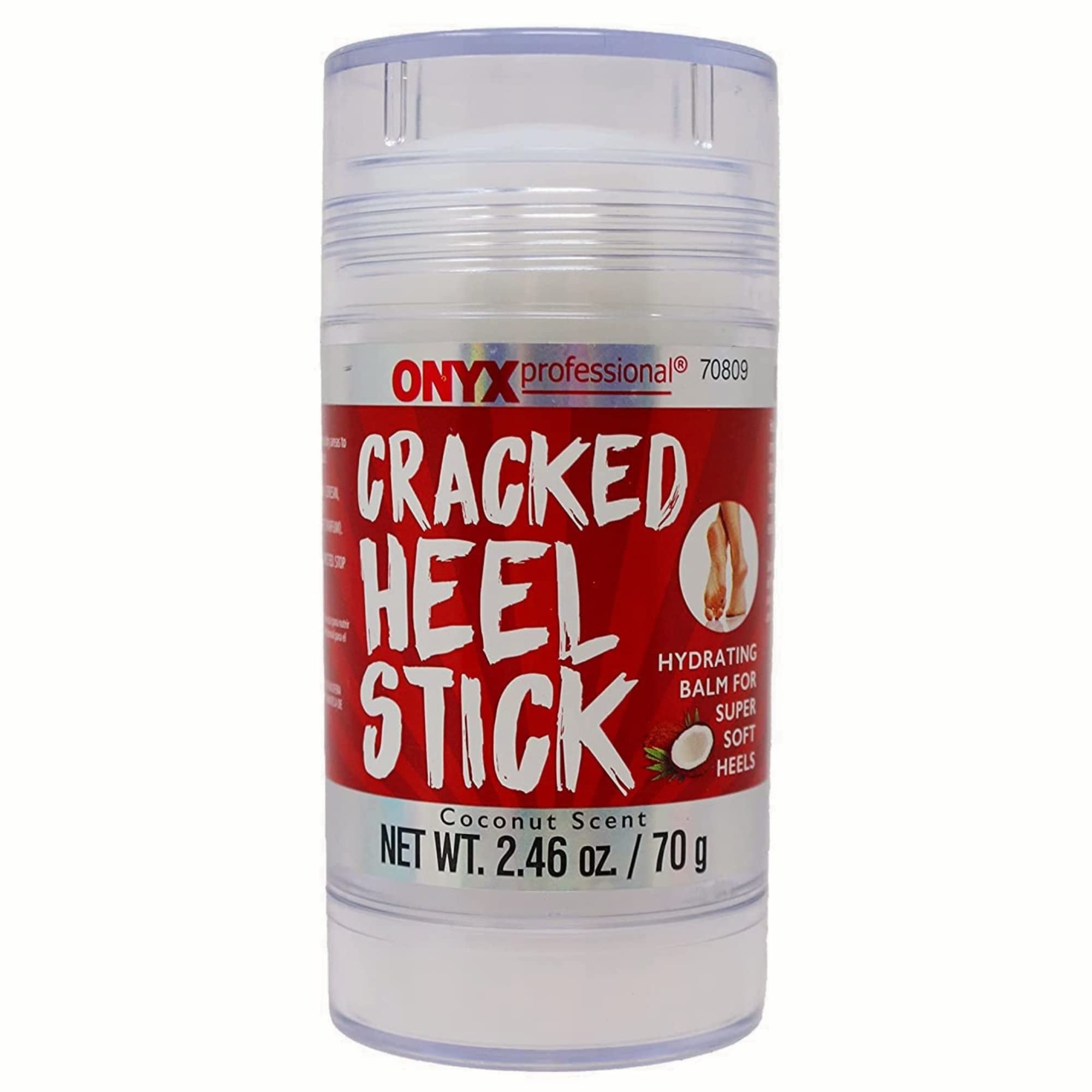 Onyx Professional Cracked Heel Repair Balm Stick, Dry Cracked Feet Treatment, Moisturizing Heel Balm Rolls On & Gel Moisturizing Socks, One Size Dry Feet Treatment for Women or Men
