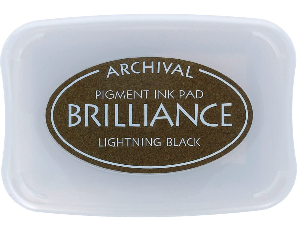 Tsukineko Brilliance Ink Pad, Lightning Black,BIP95 — image 1