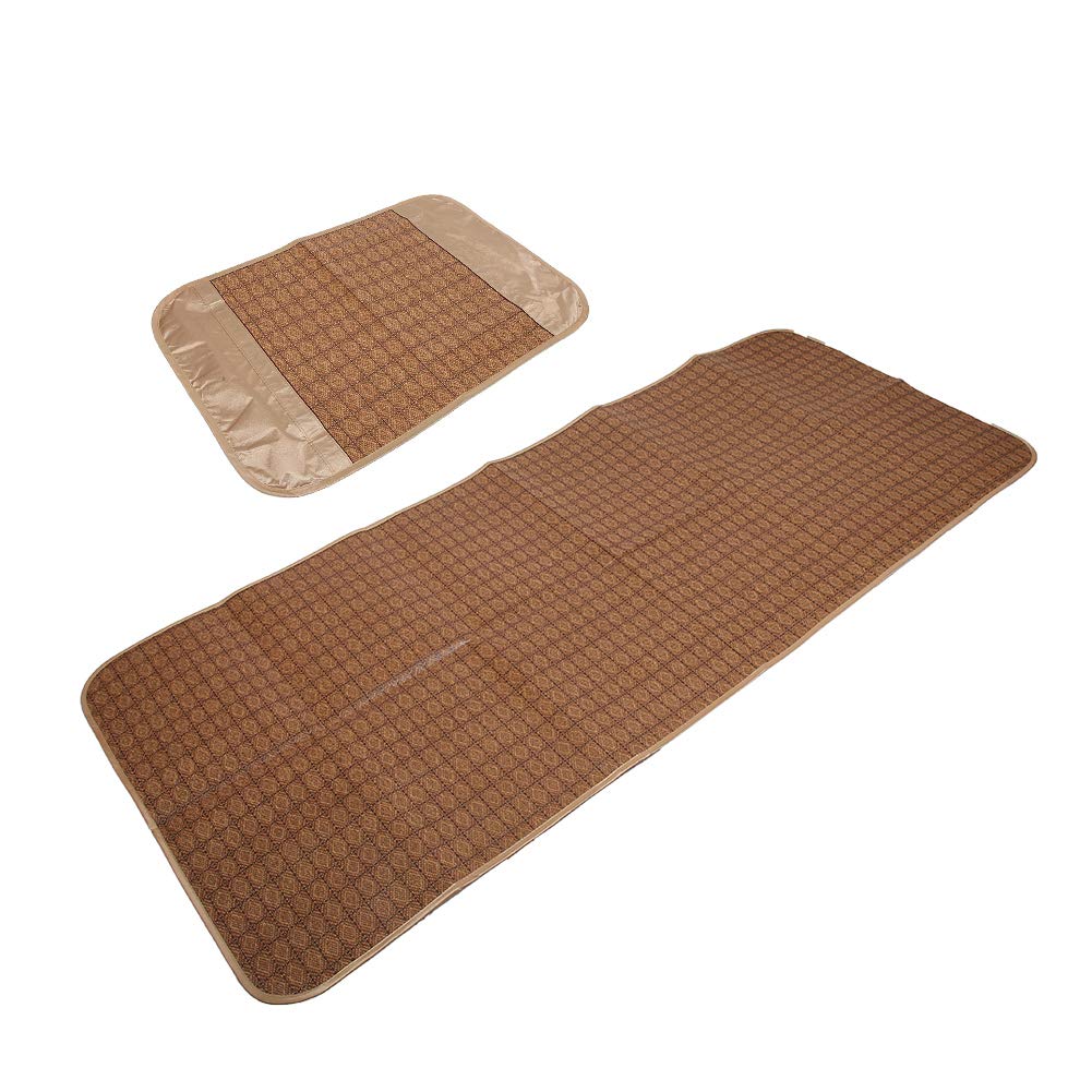 Summer Sleeping Mat, Bamboo Fine Workmanship Cool Summer Mat Classical Design Cooling Mattresses, Thorn‑free for Home Bedroom