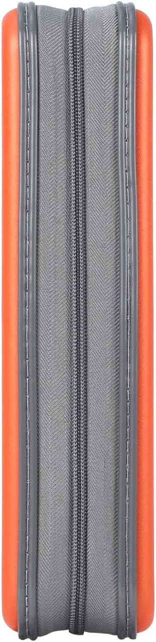alavisxf xx CD Case, 96 Capacity Hard Plastic CD Holder Protective DVD Disc Storage Case Holder Portable Zipper CD DVD Organizer Storage Wallet for Car Home Travel (96 Capacity, Orange): Automotive