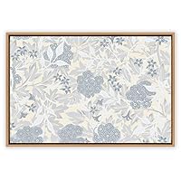 SIGNWIN Framed Canvas Wall Art Floral Pattern Canvas Prints Home Artwork Decoration for Living Room,Bedroom - 16x24 inches