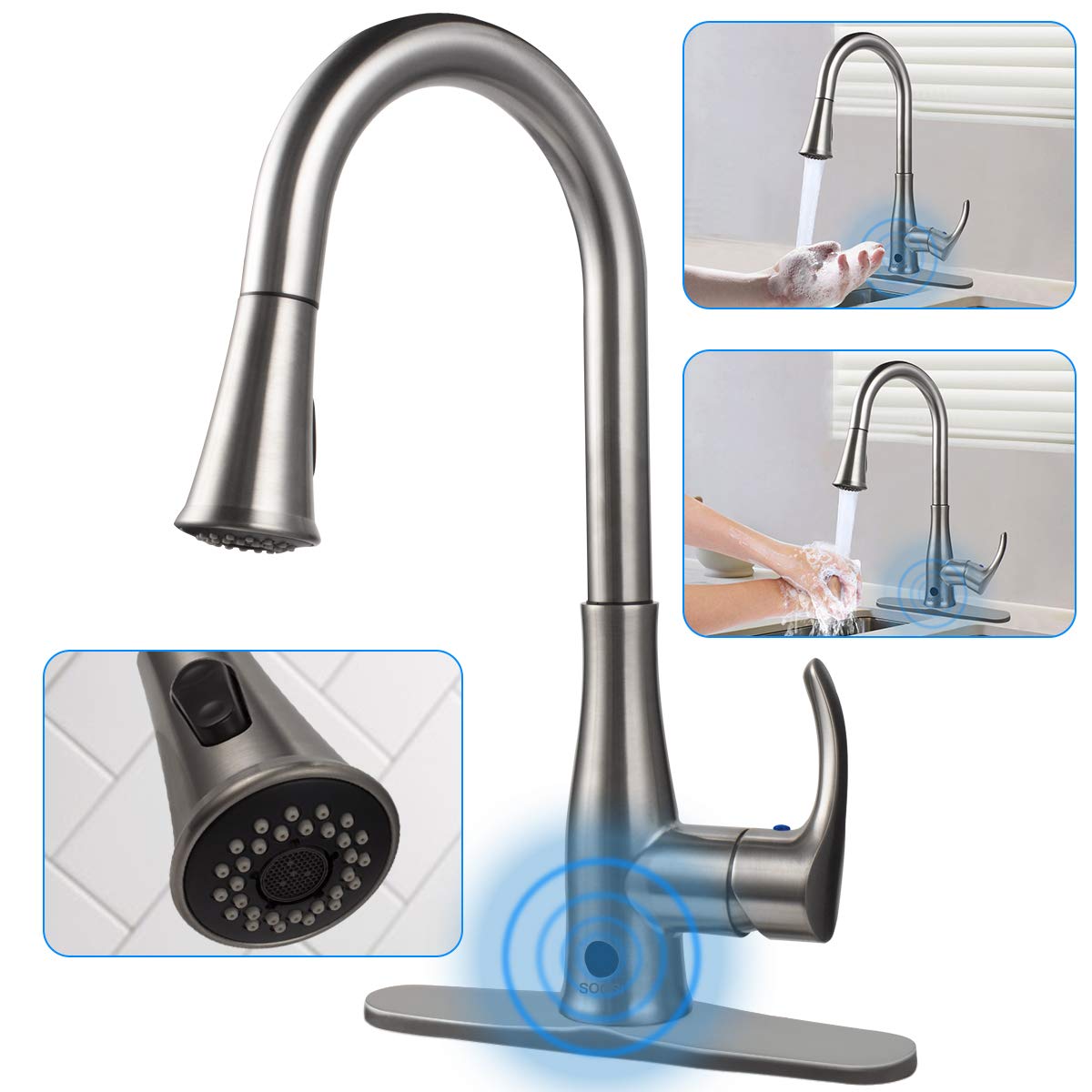 Best Two-Sensor Touchless One-Handle Pulldown Kitchen Faucet