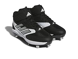 adidas Men's Icon 8 Mid Sneaker, Core Black/Silver
