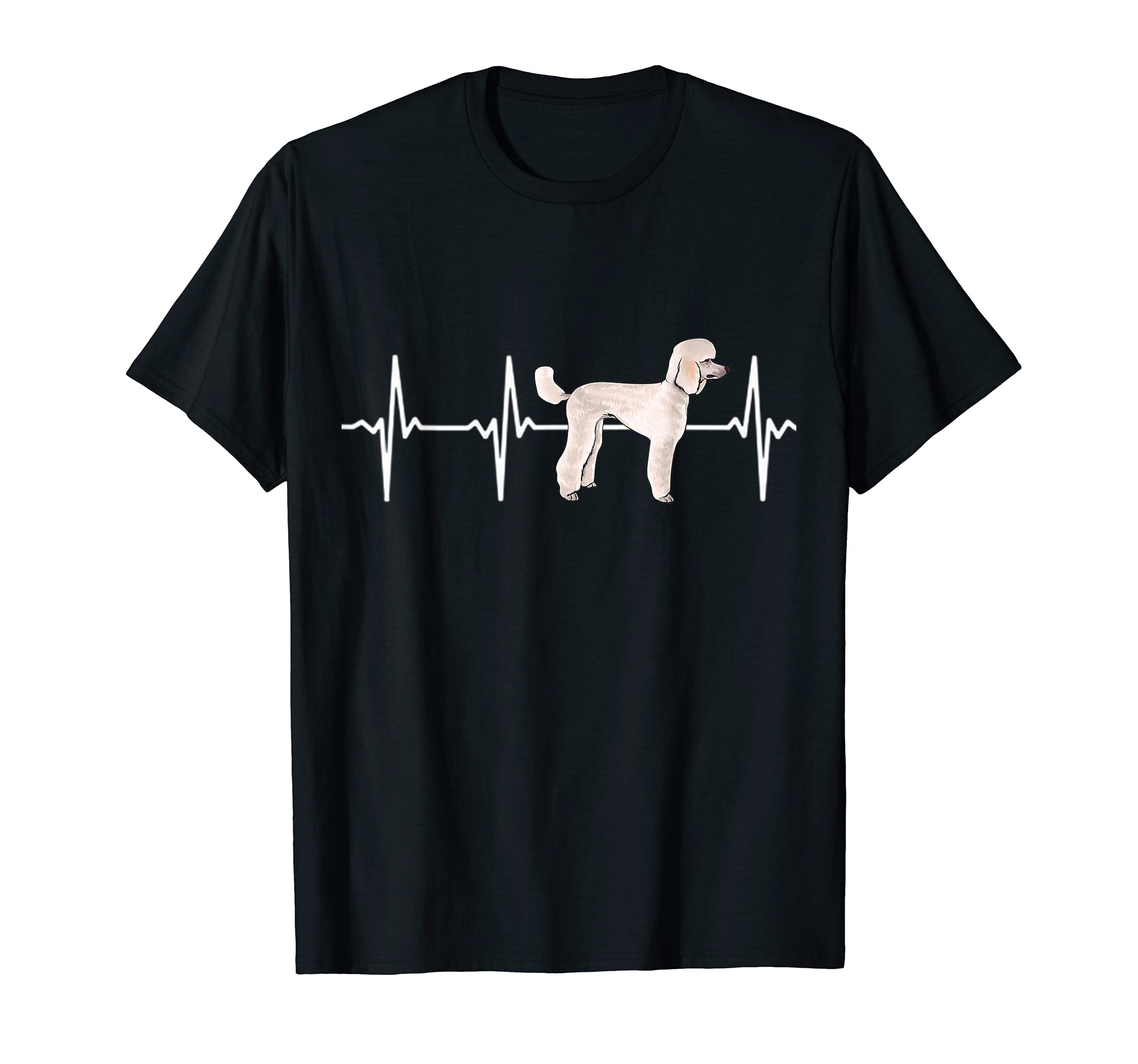 Poodle Heartbeat Love My Dog T-Shirt