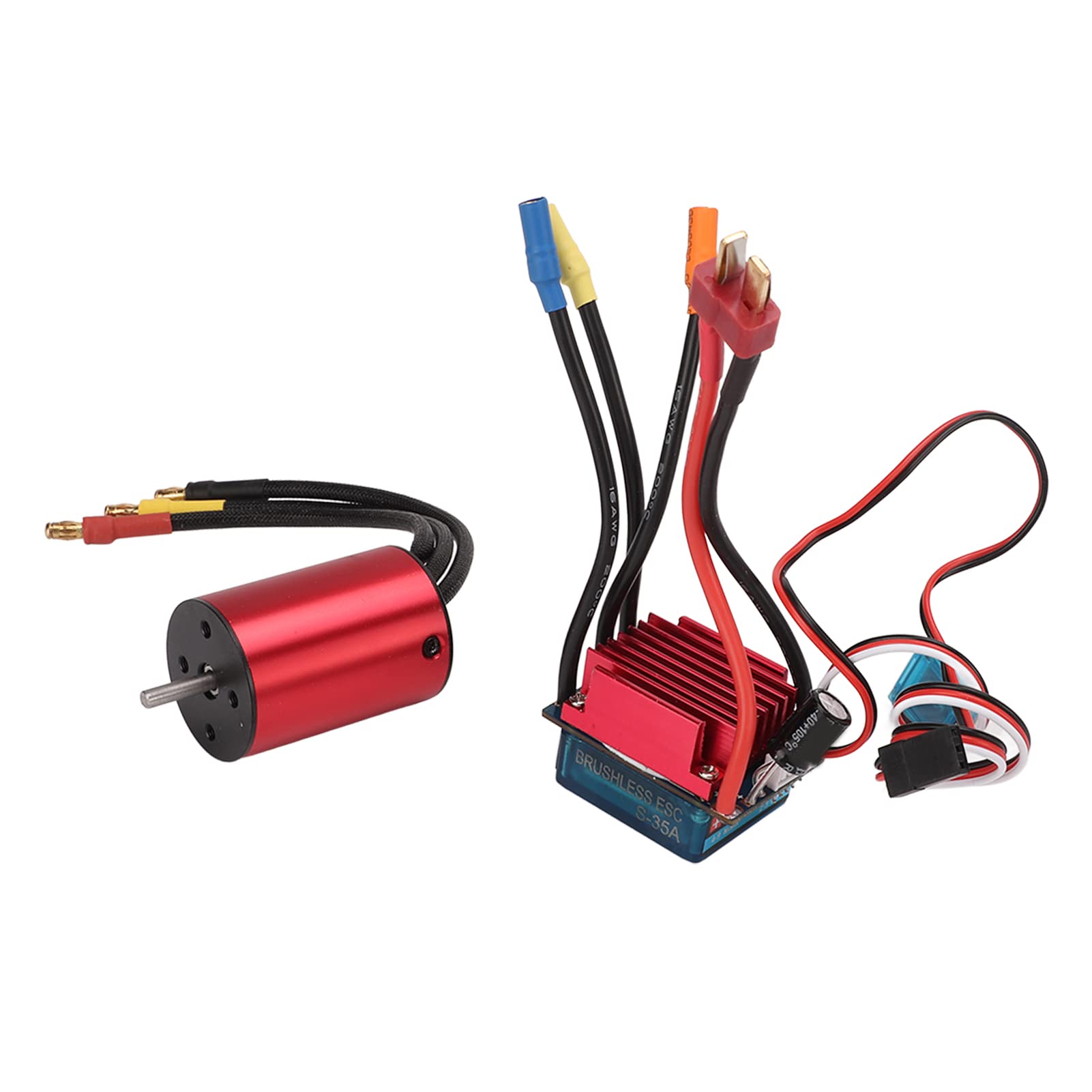 Alomejor RC Car Brushless Motor ESC Kit 3600KV Motor and 35A ESC Combo Set for 1/14 1/16 RC Car Car model accessories