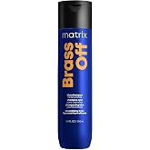 Matrix Brass Off Toning Blue Shampoo - Refreshes and Neutralizes Brassy Tones, For Color Treated Hair, Lightened Brunettes or Dark Blondes