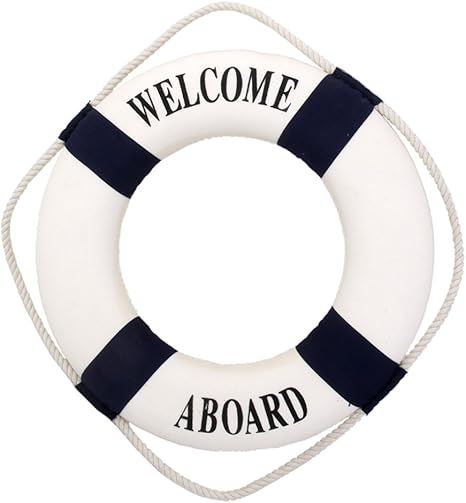 Amazon Com Magideal Welcome Blue Nautical Wall Decor Ship Boat