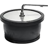 BOPOREAE Expandable Mechanical Seal, Rubber Expansion Scupper Plug | Cleanout Pipe Plug &amp; Removable Stainless Steel Allen Wrench Handle, 5-5/16" to 5-7/8" Sewer Cap, Winterizing Pool Boat Plugs