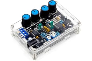 Treedix ICL8038 Low-Frequency Signal Generator DIY kit Sine/Triangle/Square/Compatible withward/Reverse Output 5Hz~400KHz Adjustable Frequency with Acrylic Case