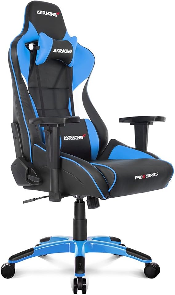 Amazon Co Jp Akracing ゲーミングチェア Pro X Blue 青 文房具 オフィス用品