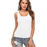 Camisoles for Women with Built in Bra,Basic Yoga Top Layering Tank Top Padded Bra Undershirt(S-3XL)
