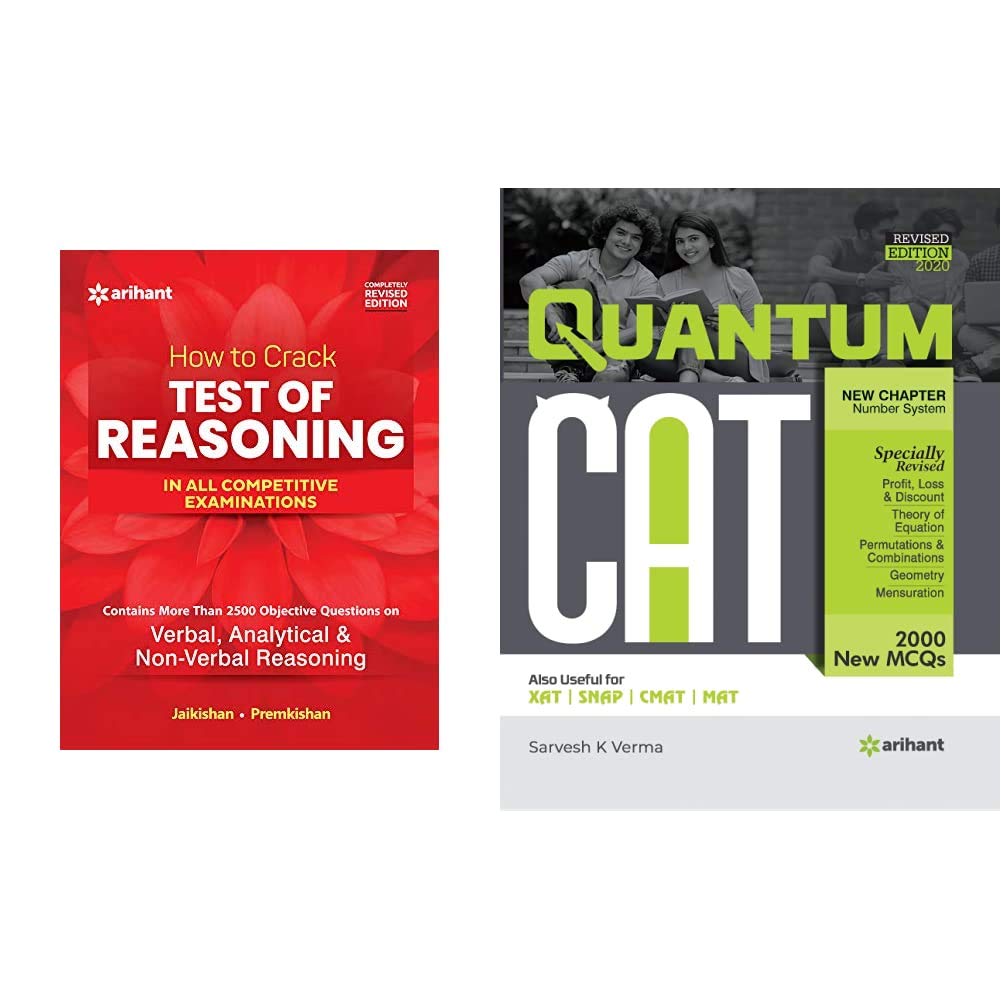 How to Crack Test Of Reasoning- REVISED EDITION + Quantitative Aptitude Quantum Cat 2020 (Set of 2 Books)