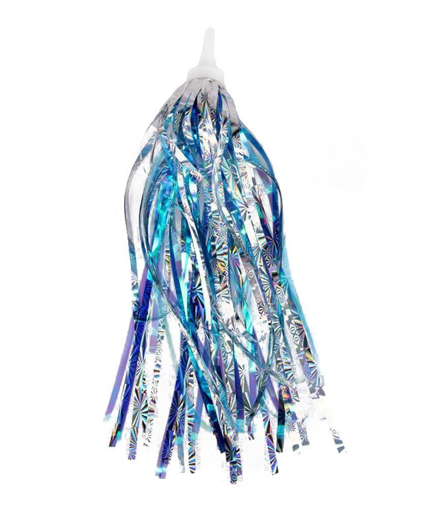 HugeStore Kids Bicycle Bike Handlebar Scooter Streamers Sparkle Tassel Ribbon for Girls Boys Blue