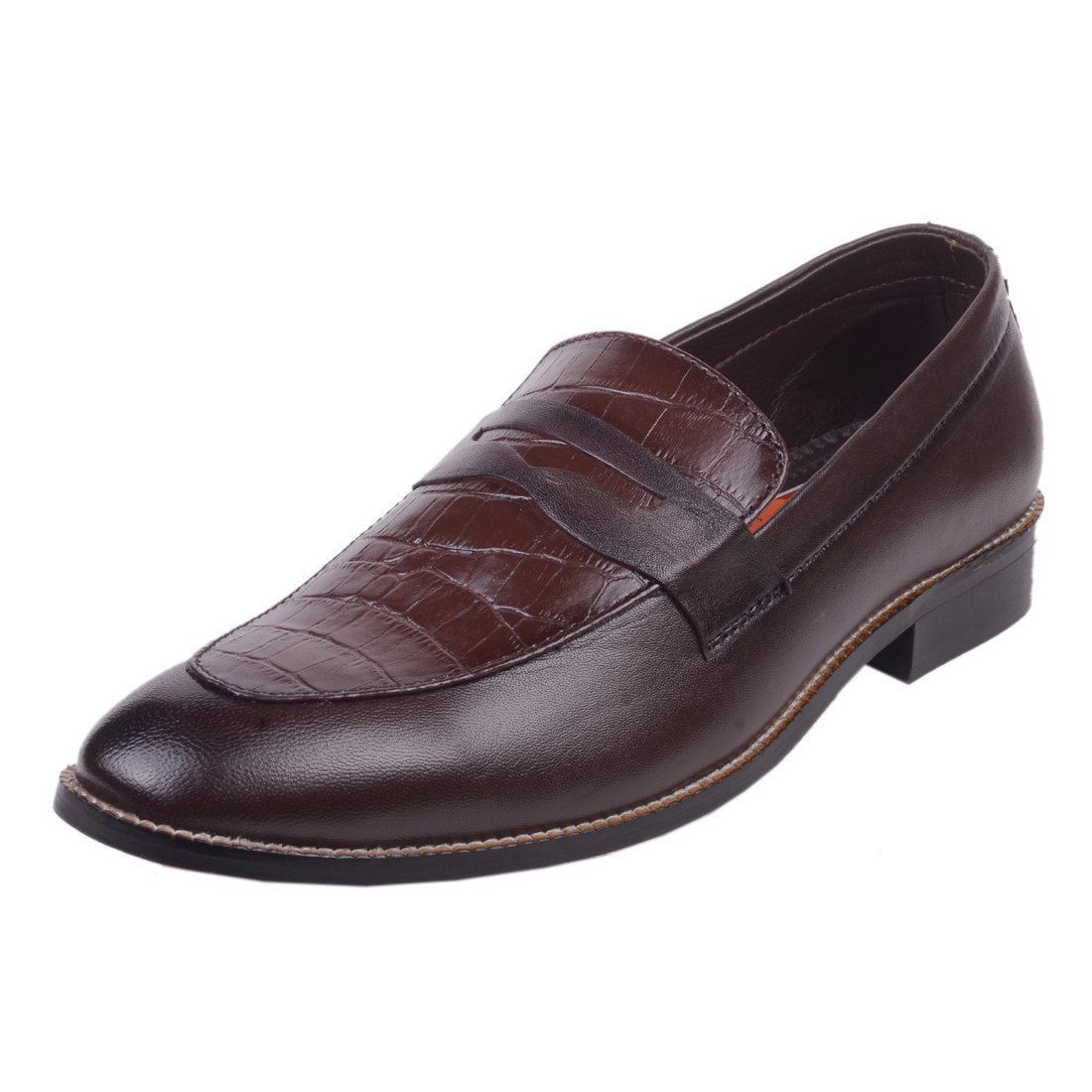 Buy Big Foot Men's Brown Leather Formal Shoes 10 UK at Amazon.in