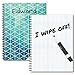 Graph Personalized Reusable Dry-Erase Spiral Notebook, 12 Sheets/24 Pages, durable laminated cover and interior pages, and wire-o spiral, 8.5x11, Made in the USA