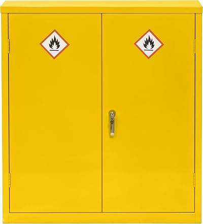 The Workplace Depot Hazardous Storage Cabinet – Lockable Doors 30L Sump