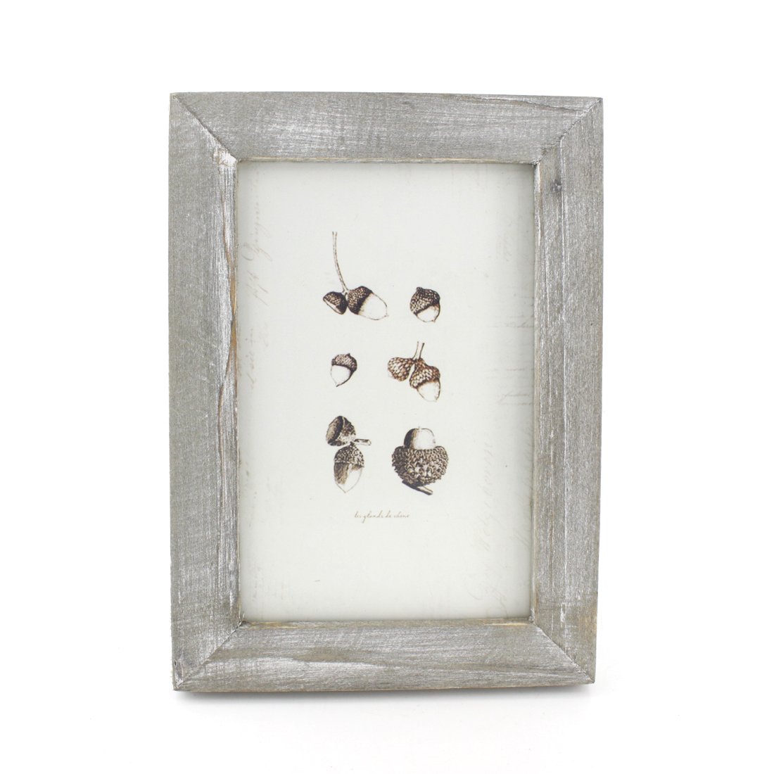 Zhenzan Frames 4x6 Inches Simple Rectangular Desktop Family Picture Photo Frame with Glass Front (Grey)