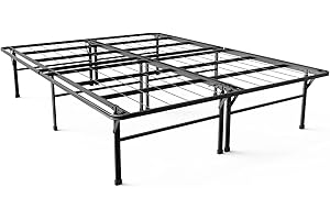ZINUS SmartBase Heavy Duty Mattress Foundation / 16 Inch Metal Platform Bed Frame / No Box Spring Needed / Sturdy Steel Frame / Underbed Storage, Queen