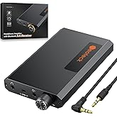 Neoteck Portable 3.5mm Headphone Amplifier with Bluetooth 5.0 Receiver, Two-Stage Gain Switch, 16-300 Ohm HiFi Earphone Amp, 