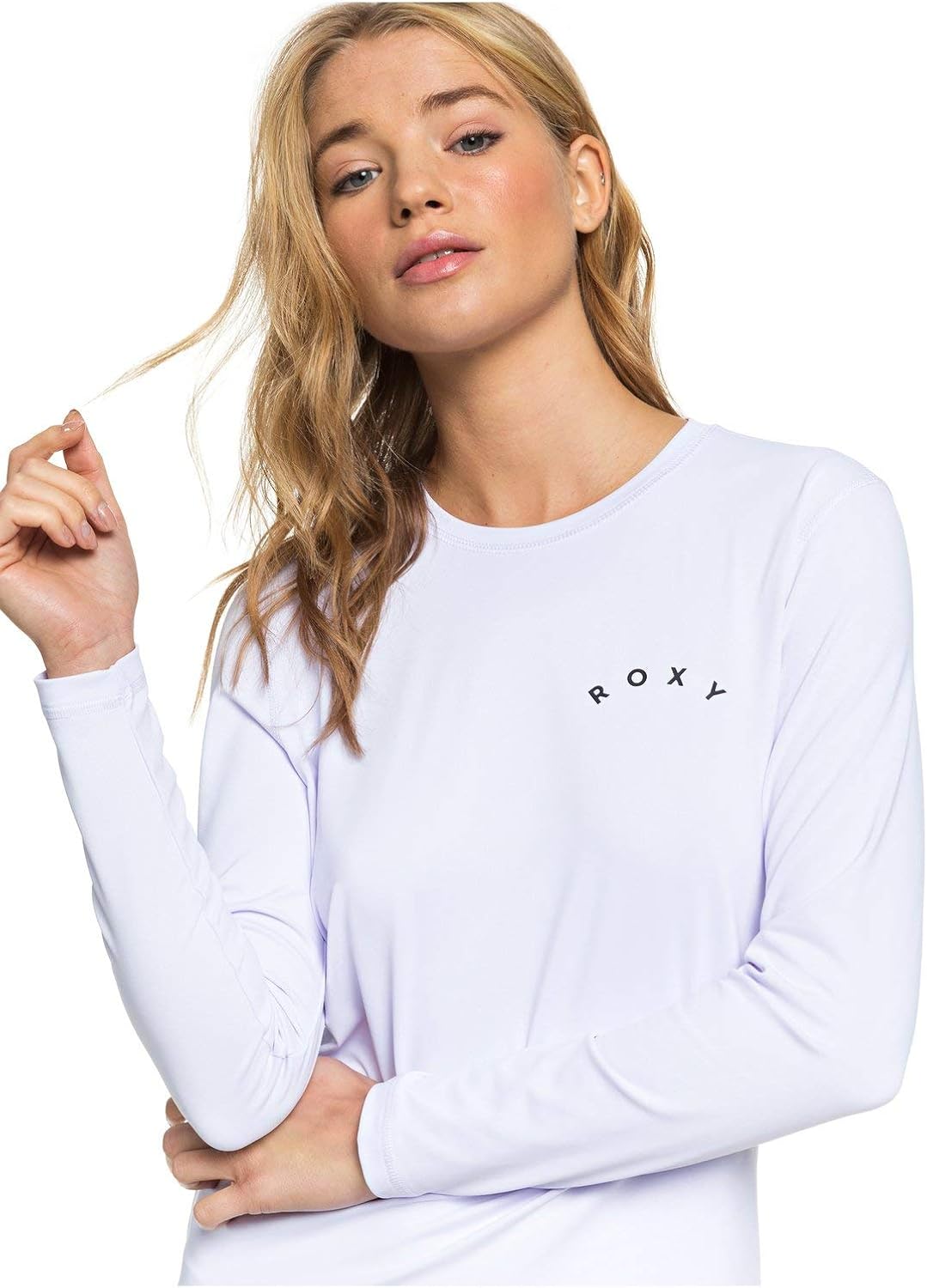 Roxy Women's Enjoy Waves Long Sleeve UPF 50 Rashguard: Sports & Outdoors