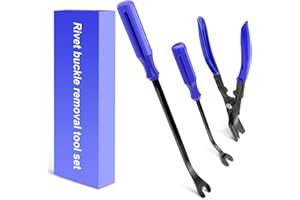 ELDHUS Clip Pliers Trim Upholstery Tools - 3 Pack Car Removal Tool Set to Remove Rivets Fasteners Push Pins, Clips Puller Kit for Door Dash Dashboard Panel Body Repair Tools