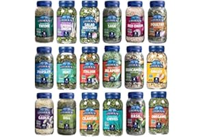 Litehouse Freeze-Dried Herbs All 18 Herbs and Blends Variety Gift Pack Collection (14 Herbs, 4 Herb Blends) - Substitute for 