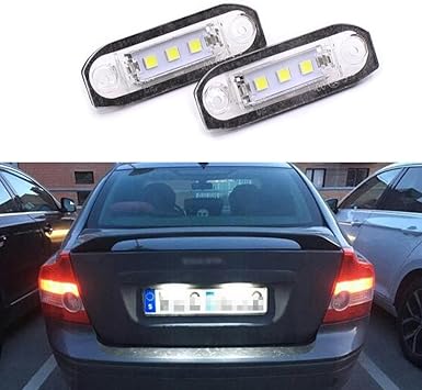volvo s40 license plate light