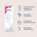 Veet Hair Removal Cream Sensitive Skin Legs & Body 100ml x2 view 3