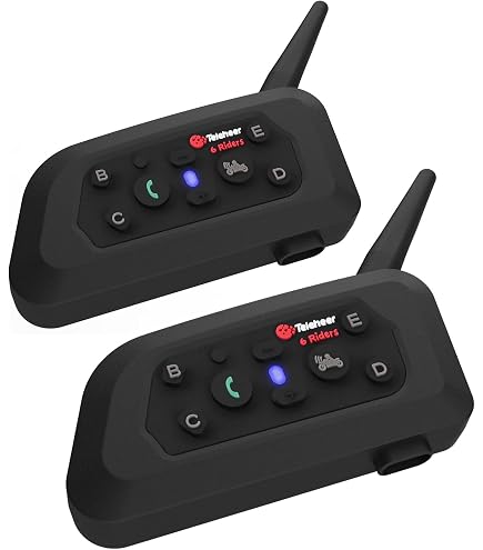 LEXIN Fone de ouvido Bluetooth para motocicleta B4FM, interfone de