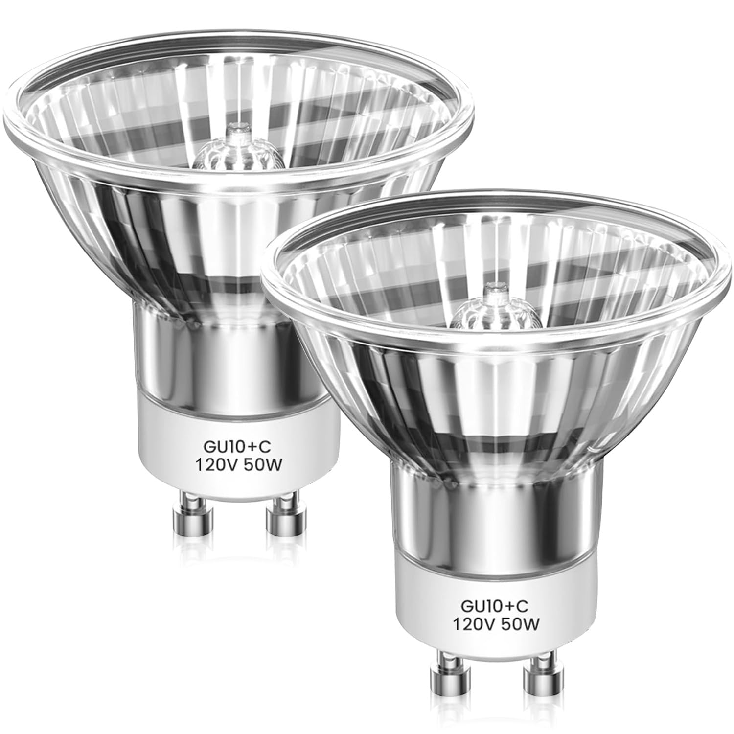 Photo 1 of ***MISSING ONE*** KOHEOPT GU10 Halogen Bulb 120V 25W 2pcs Candle Warmer,2700K Dimmable Replacement for Candle Warmer Wax Burner Track Light Bulbs, Range Hood Light Bulbs Warm White Light