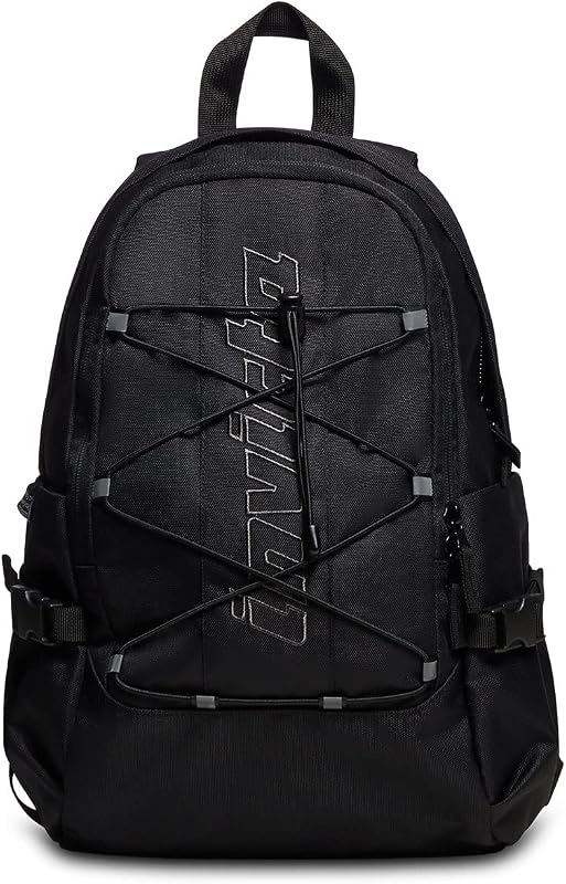 ACT SMALL Rucksack aus nachhaltigem Stoff, Praktisch & Unisex, mit Laptopfach, Büro, Reise, Arbeit, Fahrrad, Backpack, Daypack, italienisches Design, schwarz