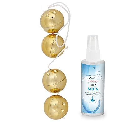 Liebeskugeln-Set Liebeskugel Gold Sex Kugel Kette Lustkugel Orgasmus Kugeln 4 er vibrierende vibration klein Ei kabellos Beck