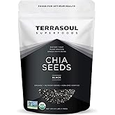 Terrasoul Superfoods Organic Black Chia Seeds, 2.5 Pounds, Nutrient-Packed Superfood for Energy, Puddings, Smoothies, and Bak
