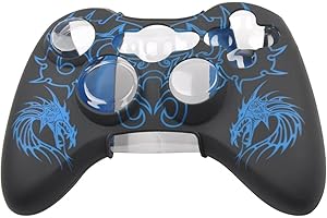 WINOMO Soft Silicone Protective Skin Case Cover for Xbox 360 Controller (Blue)