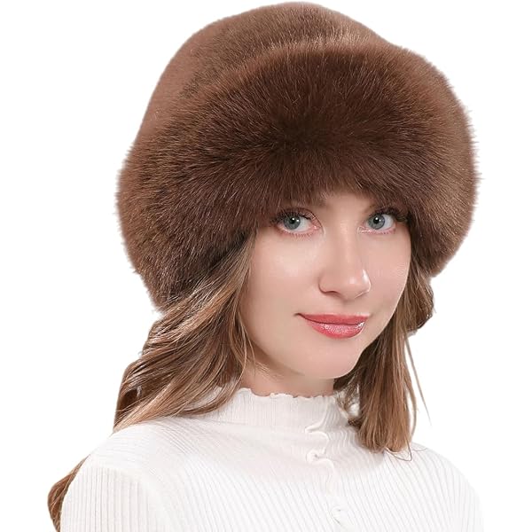 BSYLOO Thickened Faux Fur Warm Hat, Luxurious Women display picture 3