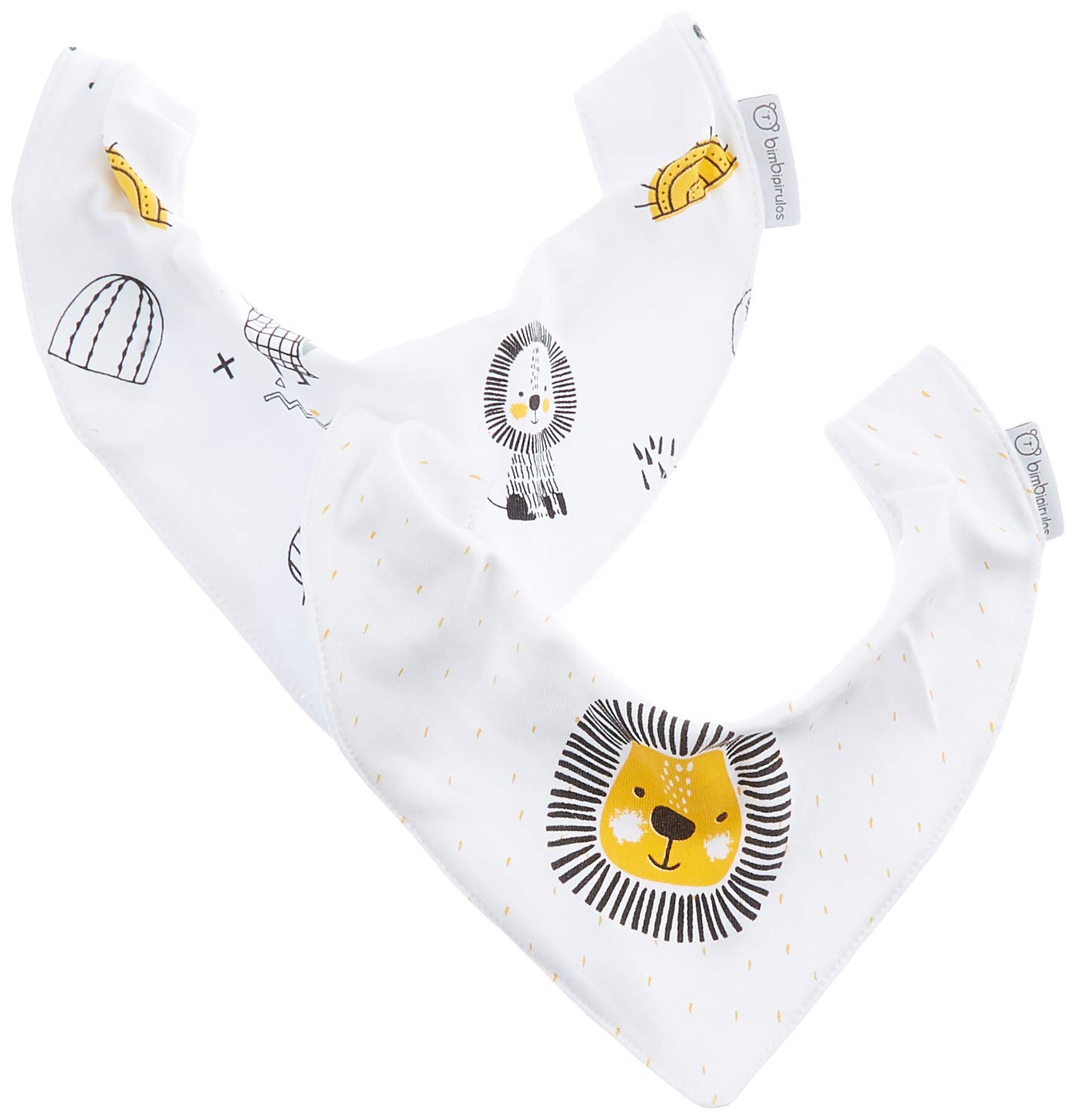 Bimbi Pack of 2 Bandanas Bibs 506 Selva 149 00 Bco/Ocre Bibs Unisex