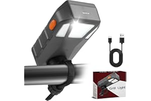 Grill Light for Blackstone Griddle & Weber Grill, Coinicxcel Rechargeable LED BBQ Lights for Outdoor Grill with 160°Beam 2-Level Brightness Auto On/Off for Blackstone Griddle Accessories Gifts for Men