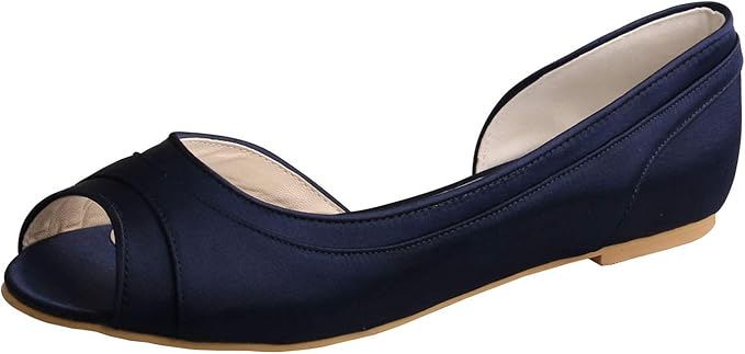 navy flat wedding shoes