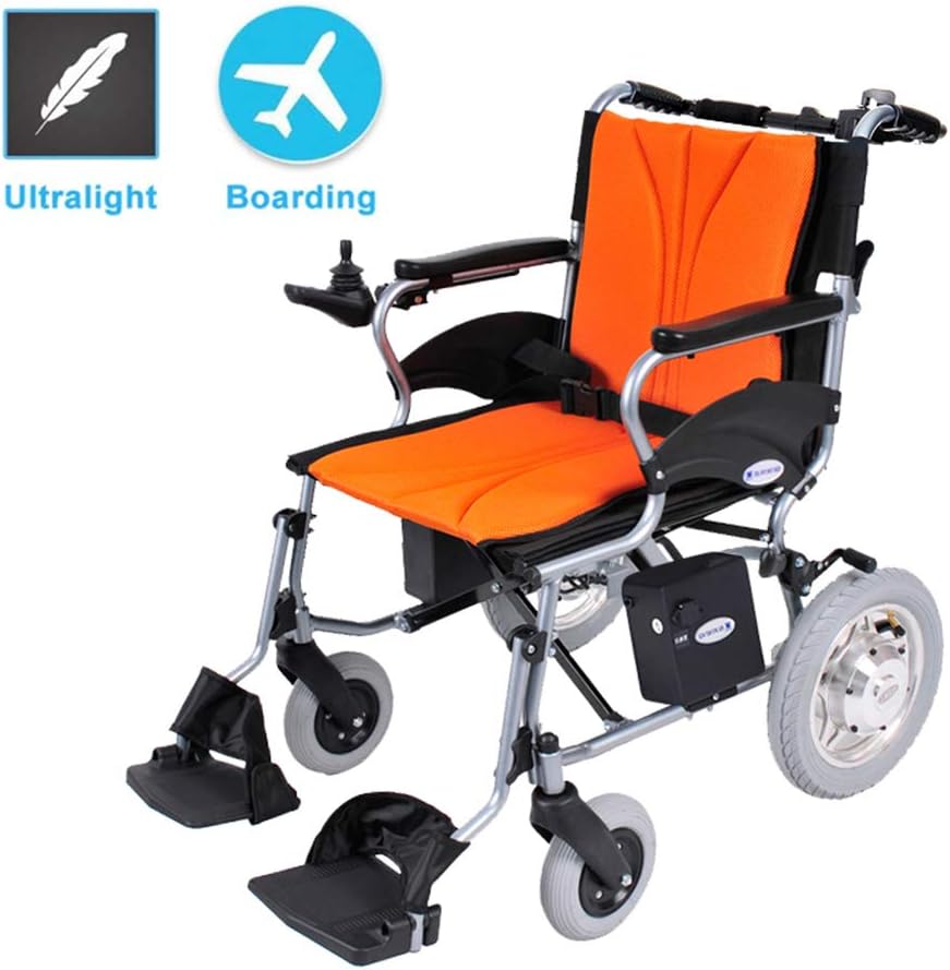 Electric Powered Wheelchair, Lightweight and Foldable Frame, Attendant