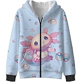 Coldinair Girs Full Zip Hoodies Kids Hooded Sweatshirt Jacket with Pocket Youth Teen Long Sleeve Shirt Pullover Top 6-16Y